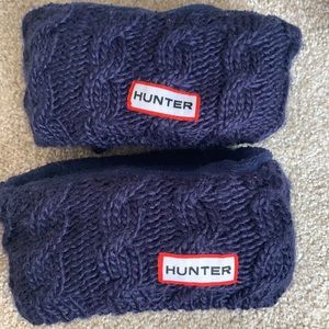 Cable knitted cuff Hunter boot socks